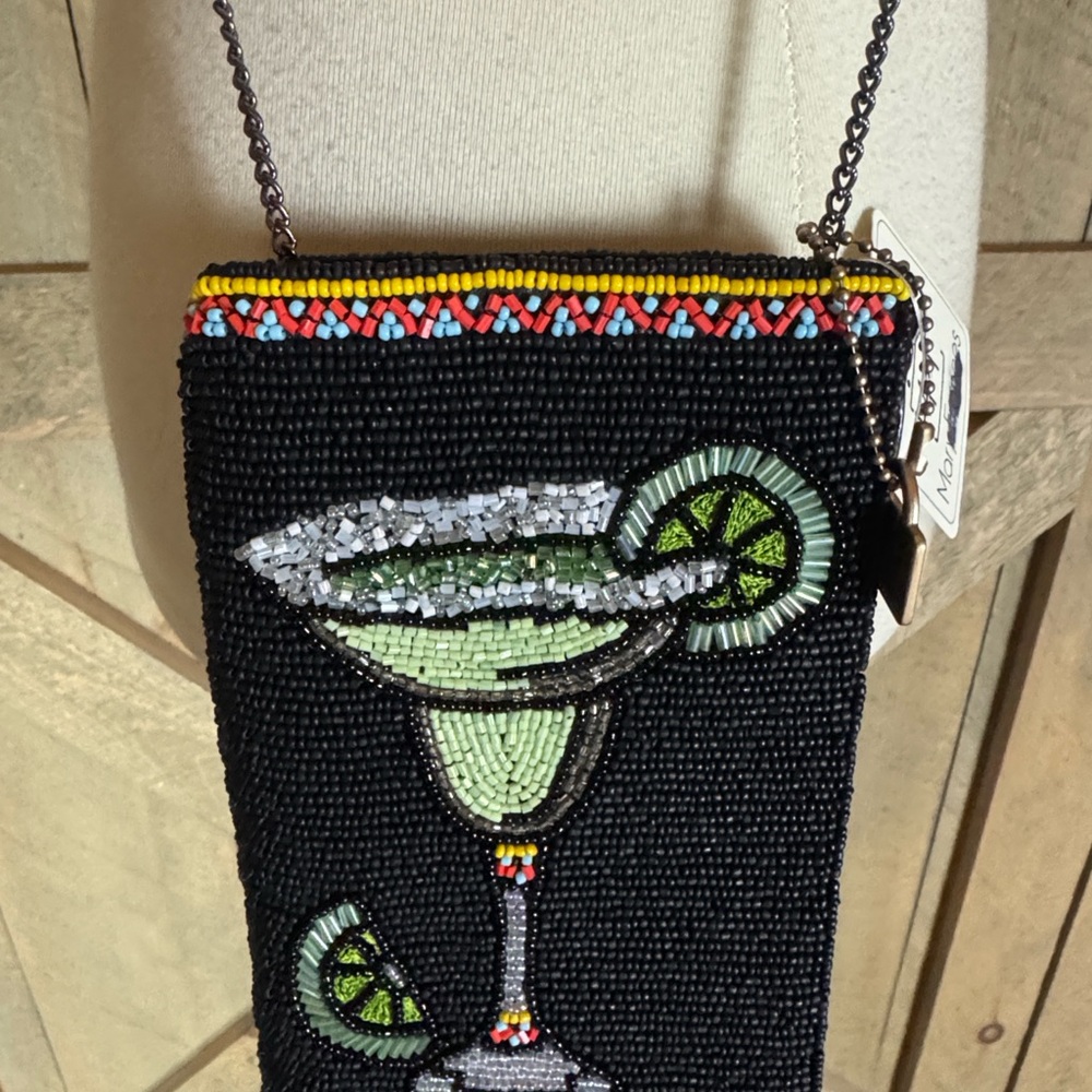 Mary Francis Salty beaded crossbody handbag with margarita New with tag - Picture 8 of 13